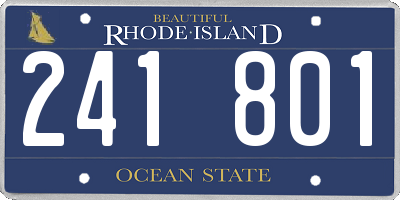 RI license plate 241801
