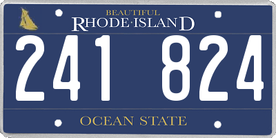 RI license plate 241824