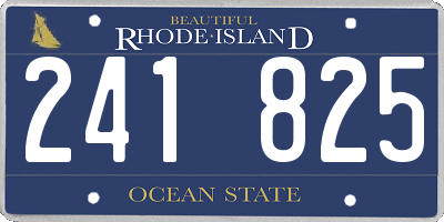 RI license plate 241825