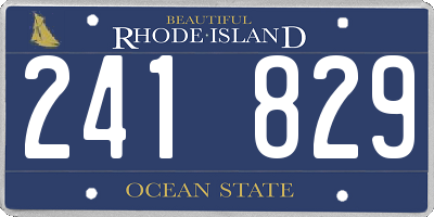 RI license plate 241829