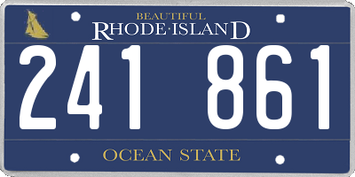 RI license plate 241861