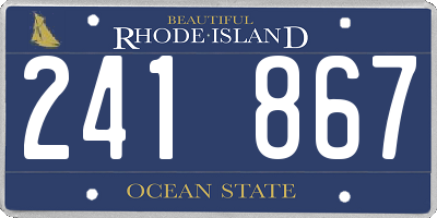RI license plate 241867