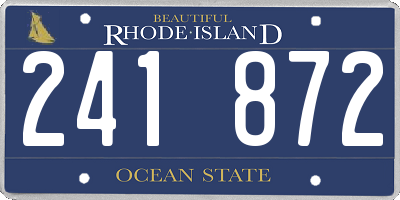 RI license plate 241872