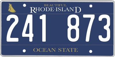 RI license plate 241873