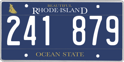 RI license plate 241879