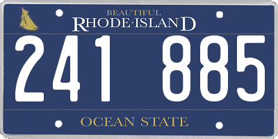 RI license plate 241885