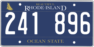 RI license plate 241896