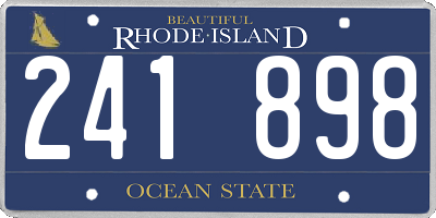 RI license plate 241898