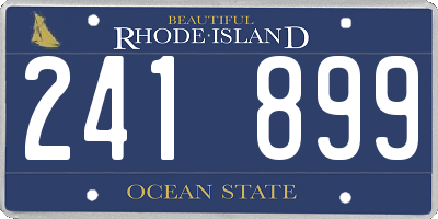 RI license plate 241899