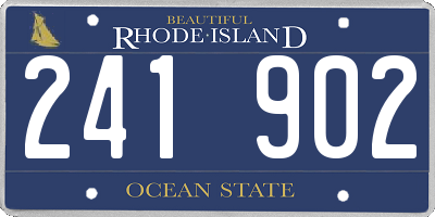 RI license plate 241902