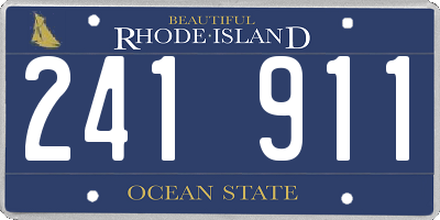 RI license plate 241911
