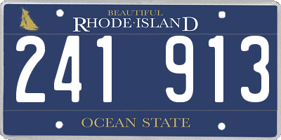 RI license plate 241913