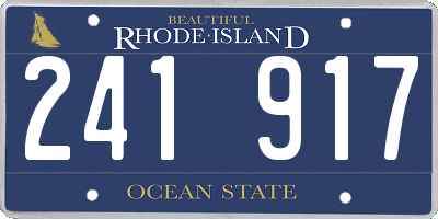 RI license plate 241917