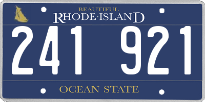 RI license plate 241921