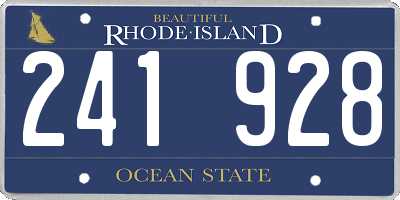 RI license plate 241928
