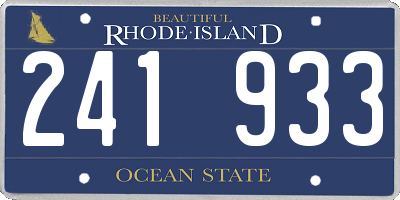 RI license plate 241933