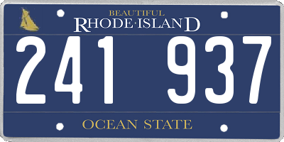 RI license plate 241937