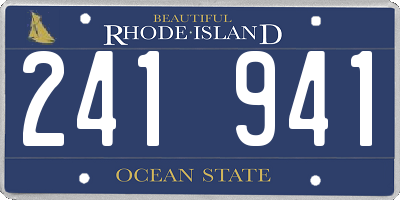 RI license plate 241941
