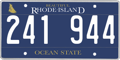 RI license plate 241944