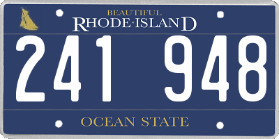 RI license plate 241948