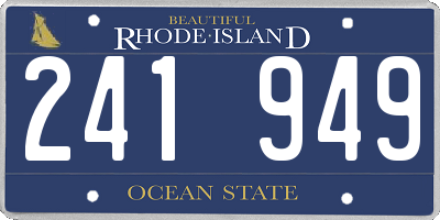 RI license plate 241949