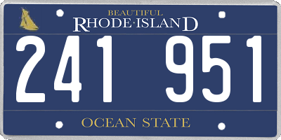 RI license plate 241951