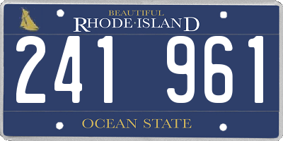 RI license plate 241961