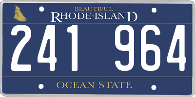 RI license plate 241964