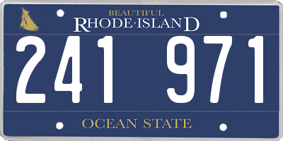 RI license plate 241971