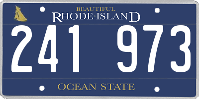 RI license plate 241973