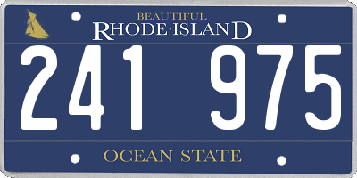 RI license plate 241975