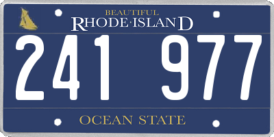 RI license plate 241977