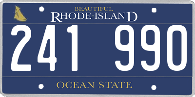 RI license plate 241990