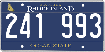 RI license plate 241993