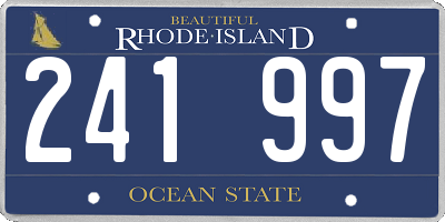 RI license plate 241997