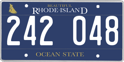 RI license plate 242048