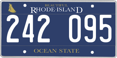 RI license plate 242095