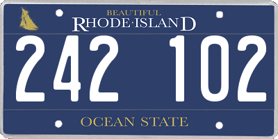 RI license plate 242102