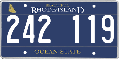 RI license plate 242119