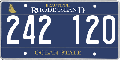 RI license plate 242120