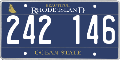 RI license plate 242146