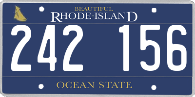 RI license plate 242156
