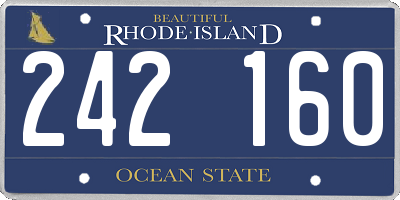 RI license plate 242160