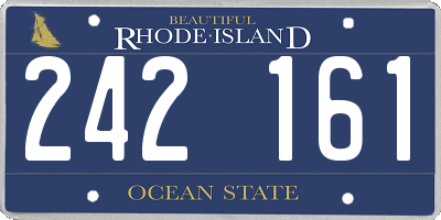 RI license plate 242161