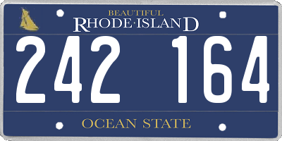 RI license plate 242164