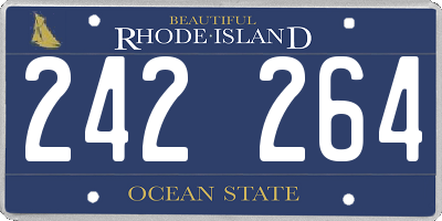 RI license plate 242264