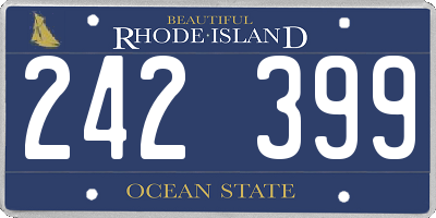 RI license plate 242399