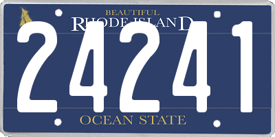 RI license plate 24241