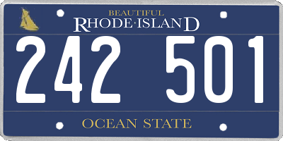 RI license plate 242501