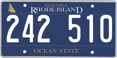 RI license plate 242510